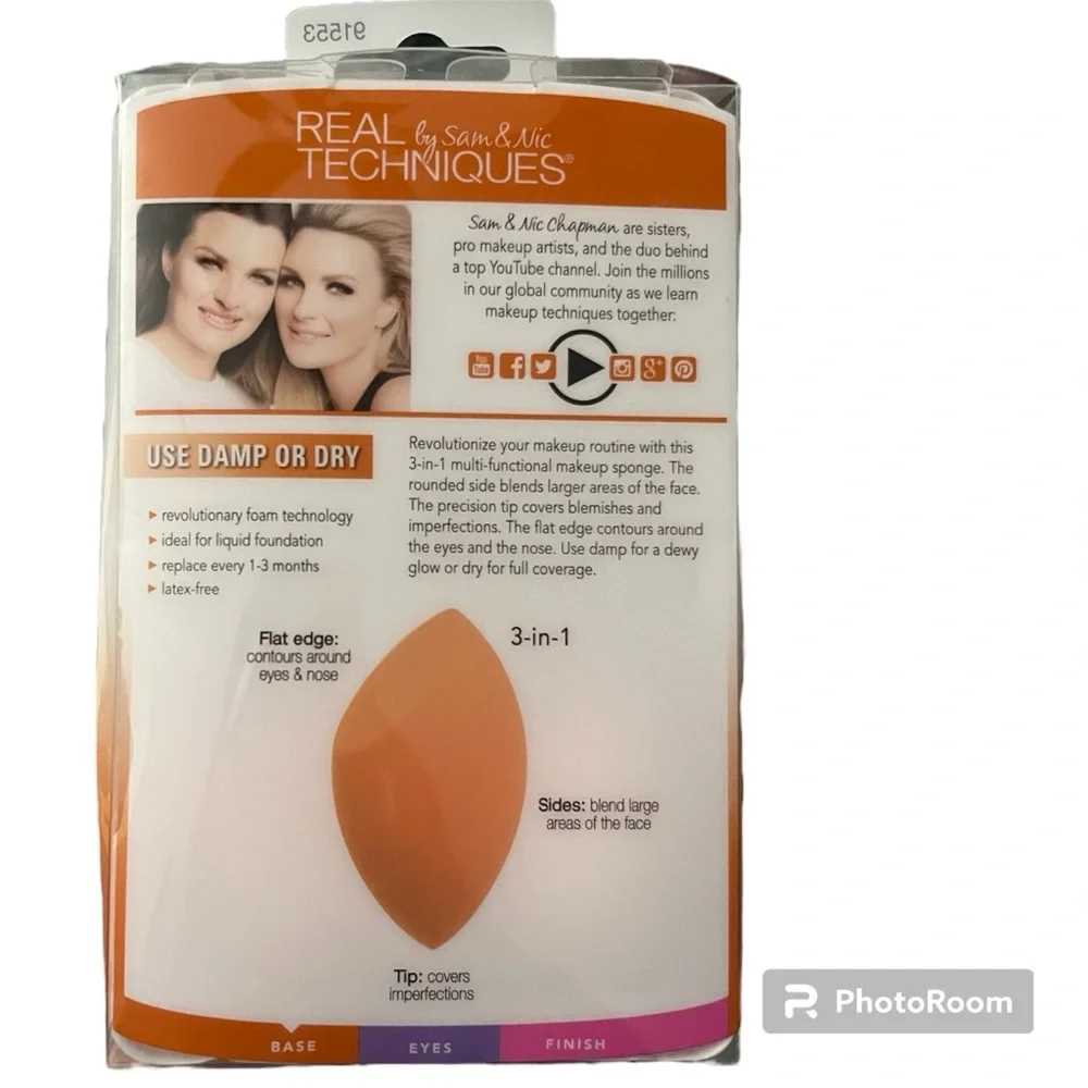 NEW IN PACKAGING ecotools and Real Techniques makeup sponges + Cleansing Balm